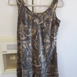 ATHLETA athletic shelf bra active tank  dress print S xs